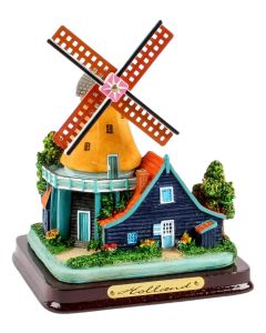 Polystone Stellingmolen Reiger , 12 cm