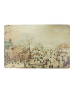 Placemat "Winterlandschap met schaatsers, Hendrick Avercamp"