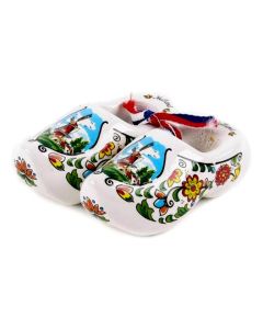 Set houten klompjes 6cm, Wit