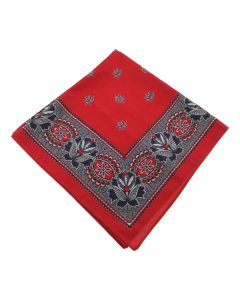 Boerenzakdoek Rood, Paisley, 60 cm 