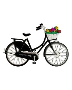 Koelkastmagneet "Fiets Zwart - Amsterdam"
