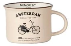Mok Memoriez - Hollandse Fiets  -  Matte Zandkleur - Klein