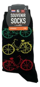Ladies Socks "Bikes Green/Yellow/Red" 35-41