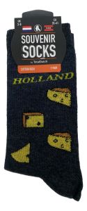 Ladies Socks "Cheese Holland" black- 35-41