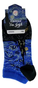 Ladies ankle socks "Van Gogh - Starry Night" - 35-41