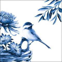Pakje Servetten "Vogel Blauw" (20 stuks)