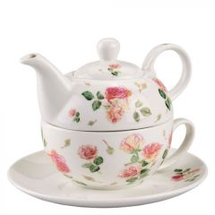Tea-For-One "Rosie White" 
