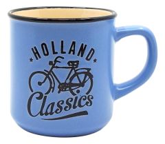 Mok Holland fiets blauw- klein