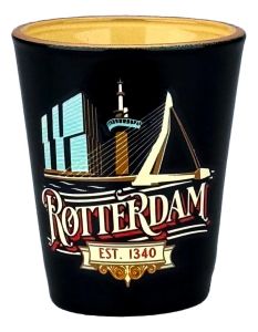 Shotglas Rotterdam - Vintage Blauw
