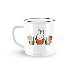 Retro Mok "Nijntje in Tulpenveld - Rood"