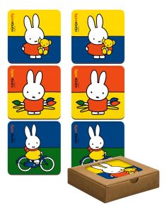 6 Miffy coasters, Cork