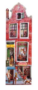 Koelkast magneet Amsterdam "  Red Light huis Amsterdam"