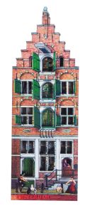 Fridge magnet Amsterdam - "House Oude Schans (Old Fort)"