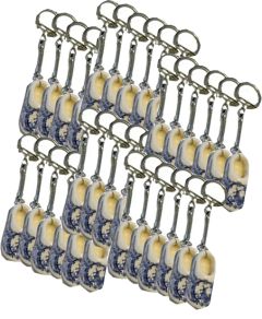 Sleutelhanger 1 DB keramisch klompje, 60 stuks
