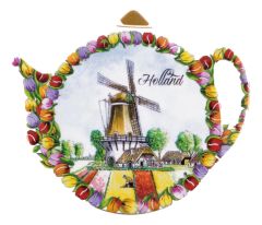 Theezakjeshouder melamine tulpenveld Holland