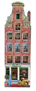 Fridge magnet Amsterdam - "Flowershop Amsterdam"