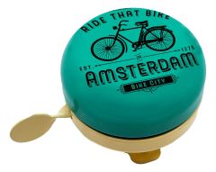 Bicycle bell Amsterdam bikecity green - small