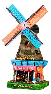 Windmolen BloemenWinkel Holland 8 cm