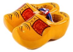 Set houten klompjes 6cm, Boerengeel