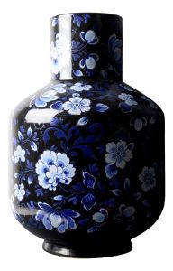Tall ball vase Black, 35 cm
