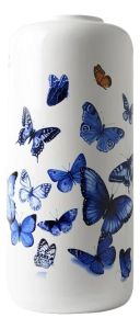 Cylinder Vase Butterflies , 31 cm