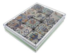 Mini Magneetjes Set Delft Polychrome Tegels