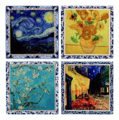 Coasters Van Gogh, Ceramic, Set of 4