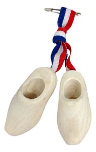 Corsage Klompjes, Blank met Hollands lintje