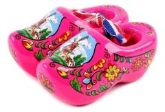 Set houten klompjes 6cm, Cyclaam