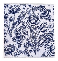 Keuken handdoek "Blauwe Tulpen"