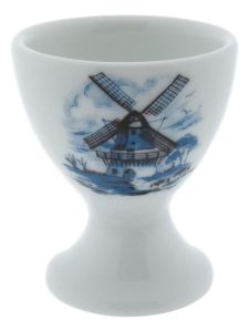 Eggcup with delftblue mill