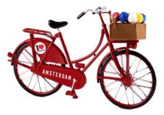 Bicycle Vintage I Love Amsterdam Red - Small