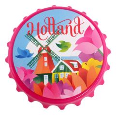 Magneet Fles Opener  Village Holland