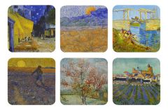 Coasters , Van Gogh, Masterpieces Kroller Muller,set of six