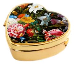 Pillendoosje Hart - De Heem Bloemen