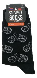 Heren Sokken "Fietsen - Zwart" - 40-46