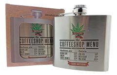 Heupfles "Coffeeshop Menu"