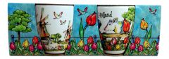 Cadeauset 2 Espresso koppen "Groetjes uit Holland"