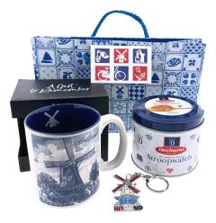 Dutch Gift Delft Blue - Tile Bag