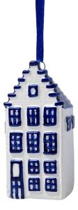 Pendant Delft blue Canal House, 7 cm