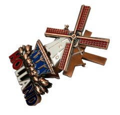 Magnet Clip "Holland Windmill" - Copper