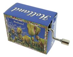 Music box - Yellow and red tulips Holland