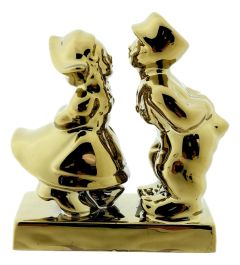 Kissing Couple Gold Man-Woman, 8 cm 