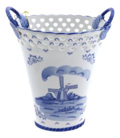 Vase Tulips Relief Mill landscape, 14 cm