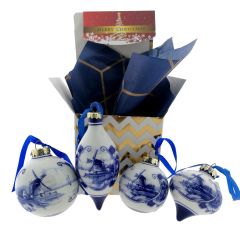 Dutch Christmas Baubles in Gift Box