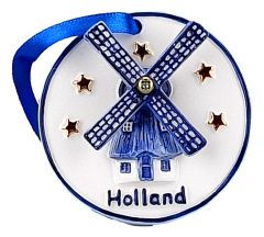 Coin Christmas Ornament with a Windmill