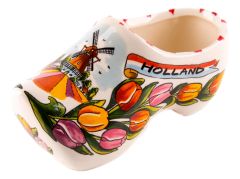 Klomppaar keramiek Tulpenprint 12 cm