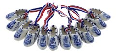 Set van 6 : Klompenpaar Delfts Blauwe molen (5 cm)