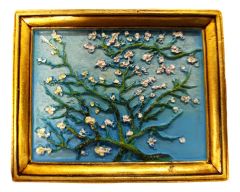 Fridge magnet Painting "Almond Blossom"