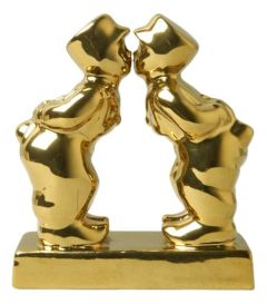 Kussend Paar Man-Man - Goud, 8 cm 